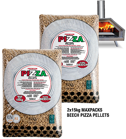 Premium BEECH Pizza Pellets 2x15kg MULTI BUY