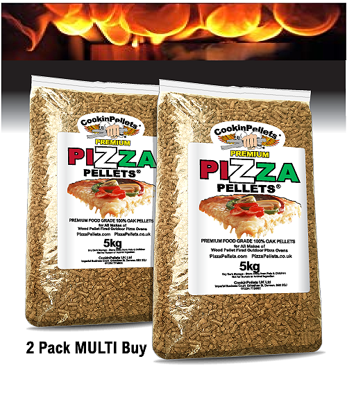 2x5kg Premium 100% Oak Pizza Pellets® MULTI BUY