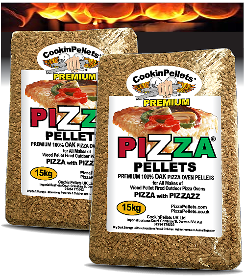 2x15kg Premium Pellets 100% OAK Pizza Pellets®